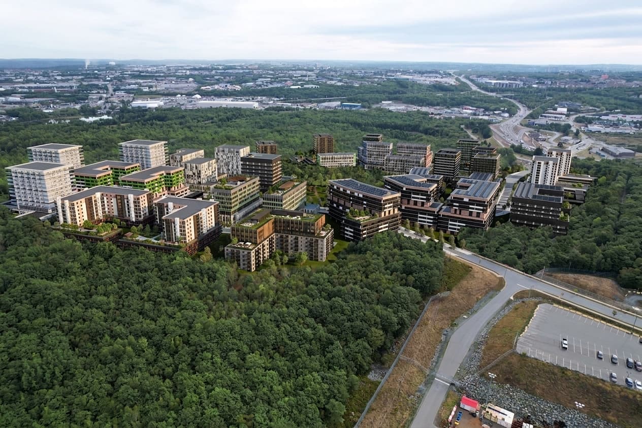 Ocean Breeze Village — masterplan aerial render