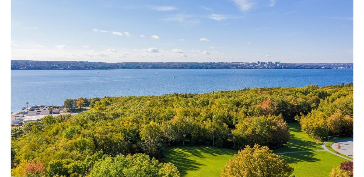Bedford Basin and Bedford — great sunset views